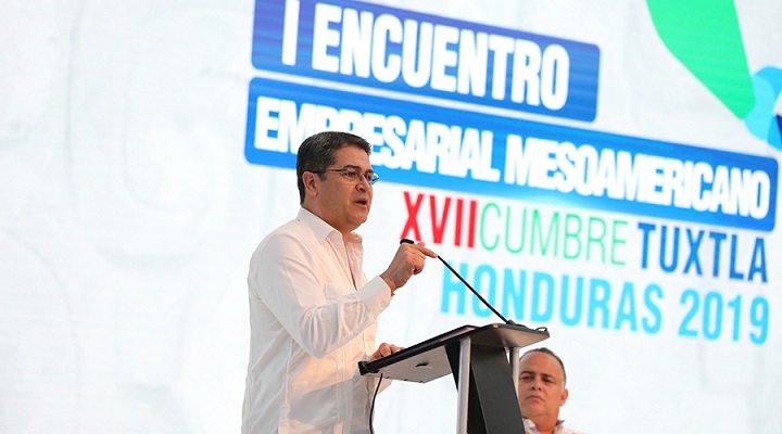 Presidente Hernández propone unidad de Mesoamérica para desarrollar el potencial de la región