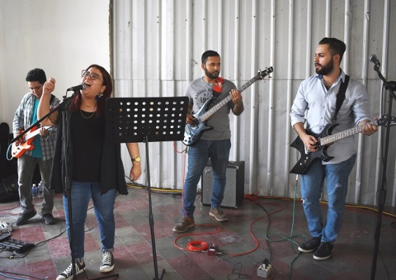 La agrupación musical “Piloto” amenizó el Instameet Plaza de la Cultura 2019