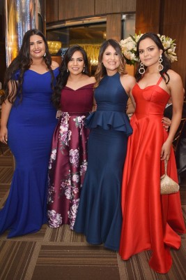 Gisselle Prieto, Milqueya Izaguirre, Maricela Escoto y Fanny Salame