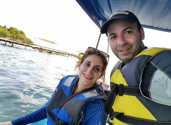 Jorge y Nadia Canahuati en sus merecidas vacaciones