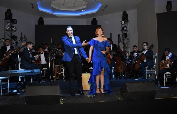 Nimrod Rodríguez y Silvia Rodríguez en La Gala