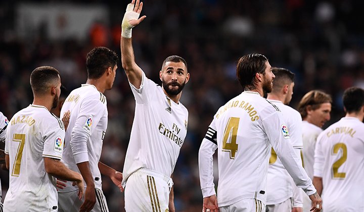 Real Madrid se colocó segundo provisional de la Liga española tras golear 5-0 al Leganés