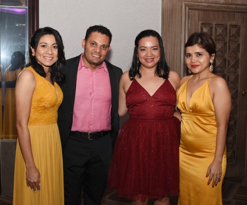 Ana Melgar, Héctor Flores, Vilma Benítez y Brenda Rodas