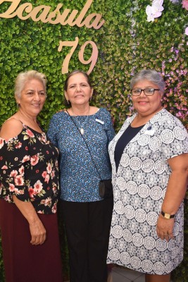 Blanca Serrano, Melba Morales y Elvia Castillo.