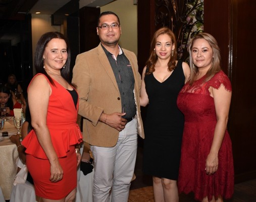 Gricelda Sagastume, Adan Euceda, Fanny Ferrufino y Ruth Erazo