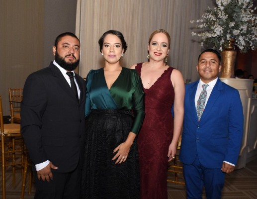 Julio Solórzano, María Furst, Silvia Romero y Jorge Pineda