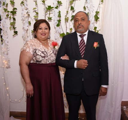 Los padres de la novia, Cándida Díaz de Romero y Mario Romero