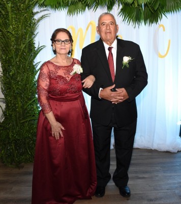 Los padres de la novia, Mario Alberto Herrera y Consuelo Vidal Guevara