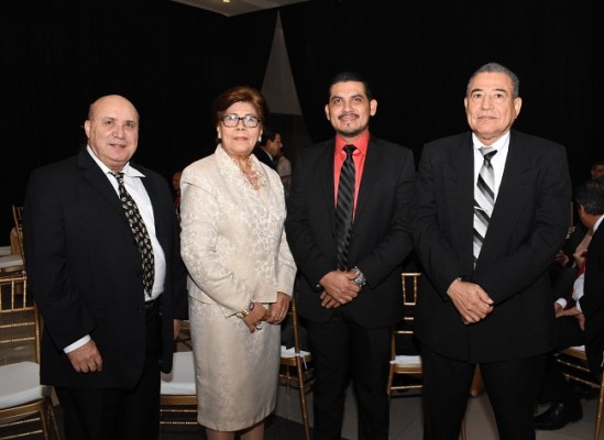 Allan Rivera Castellanos, Prisca de Soler, Norman Omar Nolasco y Jorge Banegas