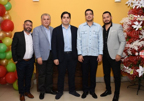 César López, Reynaldo Pineda, Reynaldo Pineda Jr., Carlos Zerón y Alex Amaya