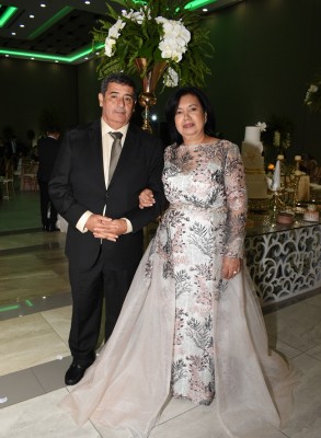 Los padres de la novia, Vidal Antonio Tábora y Miriam Fúnez de Tábora