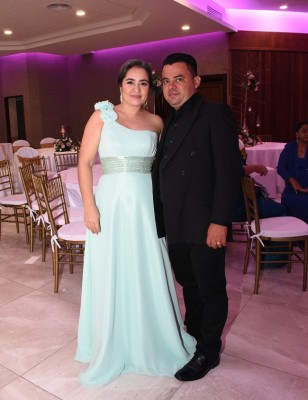 Los padrinos de boda, Octavio Cuellar y Nolvi Arita