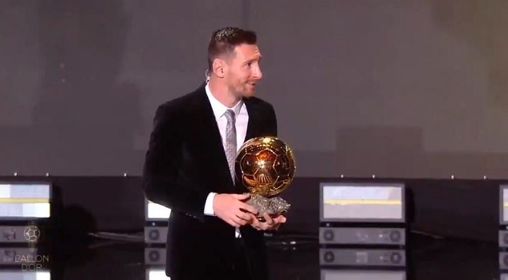 Messi ganó su sexto Balón de Oro y se consagra como el mejor futbolista del mundo