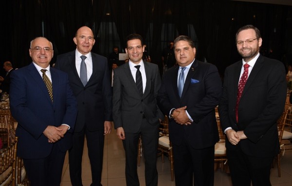 Raymond Maalouf, Roberto Larach, Carlos Handal, Basilio Fuschich y Nicolas Maalouf