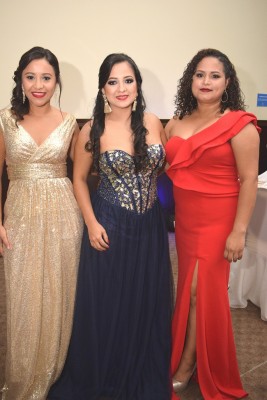 Issela Figueroa, Harline Varela y Yesmi Alvarenga.