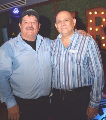 Los organizadores del reencuentro: José German Paz y Rolando Monterroso.