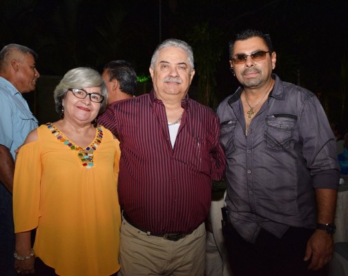 Maribel Amaya, Jorge Banegas y Martin Amaya