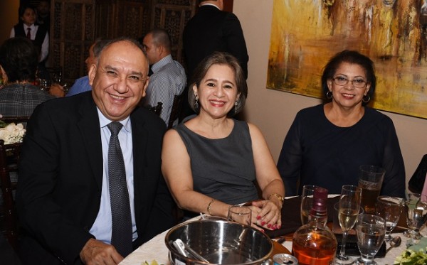 Rafael Ramón Rodríguez, Geraldina Fernández y Gloria Núñez