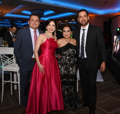 Adonis y Alejandra Fuentes, Georgina Romero y Eduardo Palao