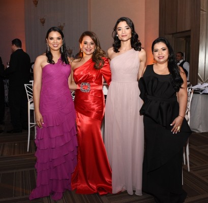 Claudia Velásquez, Claudia Aguilar, Sofía Cerón y Mariela Umaña