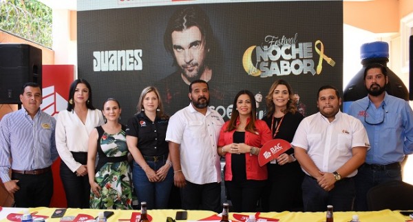 Mesa principal en la conferencia de prensa del Festival Noche del Sabor 2020