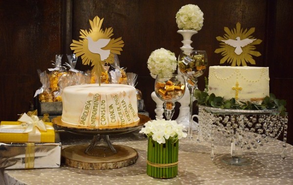 El pastel de la celebración fue elaborado por Alejandra Canahuati.