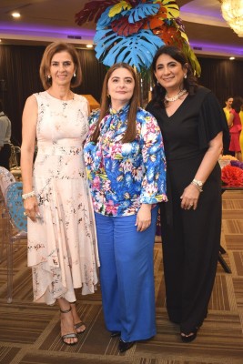 Irma de Molina, Michelle Salem y Giselle Mitri.