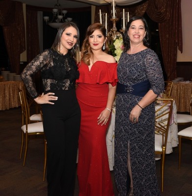 Mariela Ramos, Dayana Bueso y Liseth Madrid