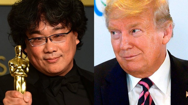 Trump critica a los premios Óscar, por entregar el galardón de mejor película a la cinta coreana 