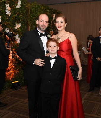 Jorge Canahuati, Nadia de Canahuati y su hijo Jorge Andrés Canahuati