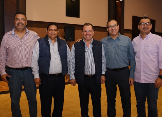 Juan Carlos Meraz, Rubén Solano, Reynaldo Ekonomo, Denis Gallardo y Juan Esteban Suazo