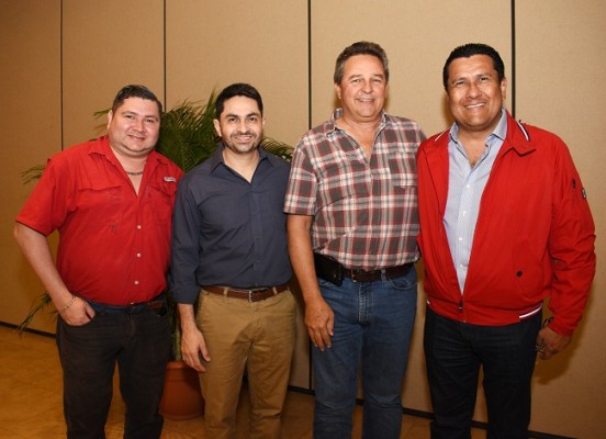 Mario Padilla, Jerson Reyes, Harry Panting y Ángel Eduardo Ramos