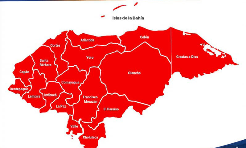 Sinager extiende Alerta Roja en toda Honduras hasta el 19 de abril por COVID - 19