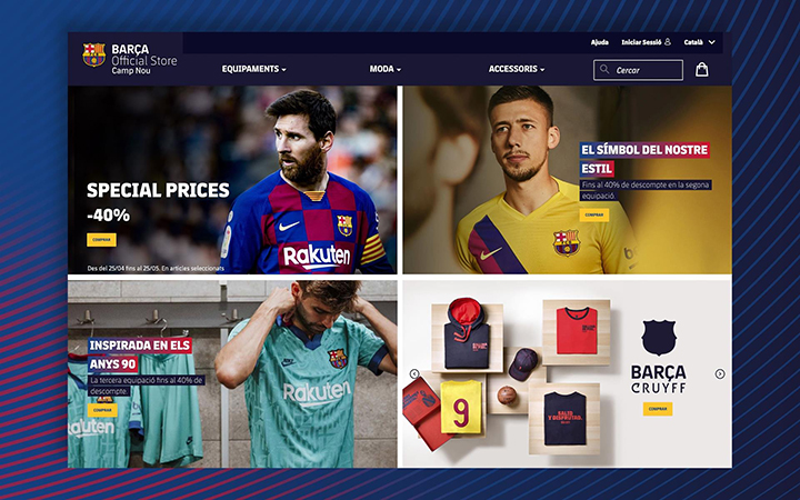 El FC Barcelona estrena tienda ‘online’ y da un paso más en la estrategia comercial del club