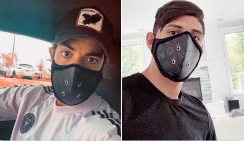 Los futbolistas Pulido y Pizarro causan polémica en redes sociales por los costosos cubrebocas Louis Vuitton