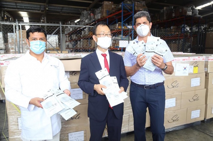 Gobierno de la República de Corea dona kits de diagnóstico para COVID-19 y mascarillas a Honduras