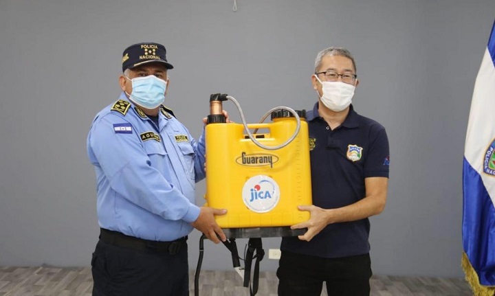 JICA entrega material de bioseguridad a la Policía Nacional