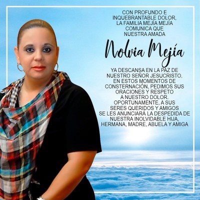 Lamentan la muerte de la 'wedding planner' Nolvia Mejía 