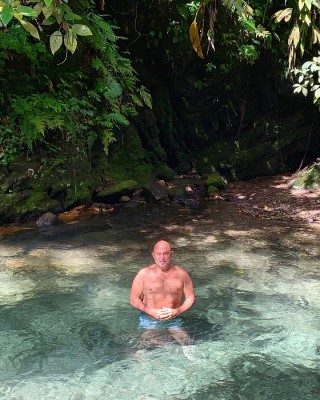 Guillermo Mahchi disfrutando de la naturaleza