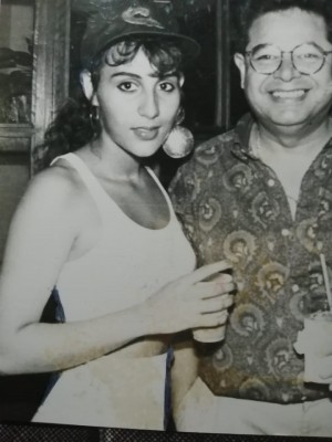 Henry García con Carolina Rivera López