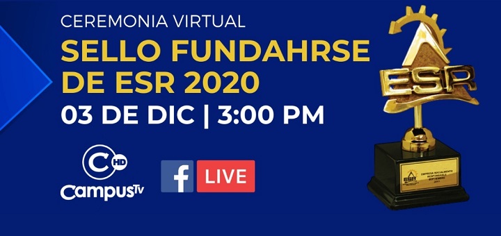 A través de ceremonia virtual FUNDAHRS resaltará la labor de 67 empresas y gremio socialmente responsable