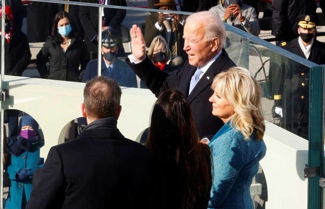 Joe Biden rinde protesta como el 46º presidente de Estados Unidos
