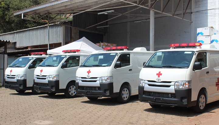 Gobierno de Japón entregó a la Secretaría de Salud la donación de ocho ambulancias equipadas