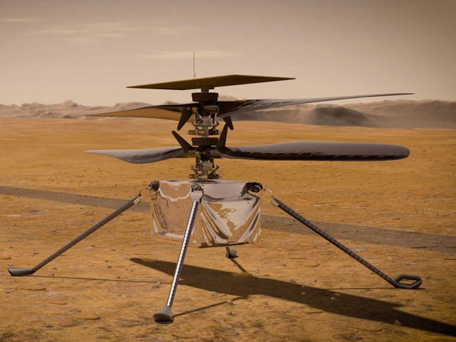 La NASA planea el primer vuelo de un helicóptero en el planeta Marte