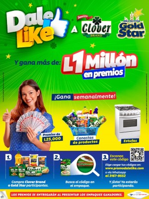 Grupo Jaremara través de sus marcas Clover Brand y Gold Star lanza la promoción “Dale Like”