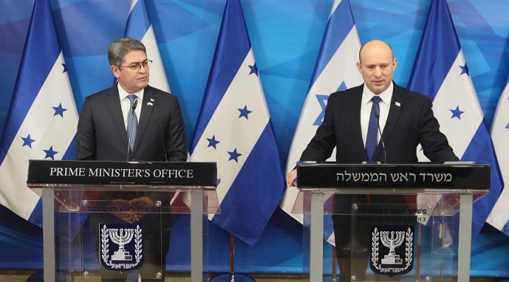 Primer ministro israelí recibe al presidente Hernández en su primera reunión con un mandatario visitante