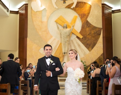 Sergio Portillo y Sujey Laínez estelarizan su romántica unión matrimonial