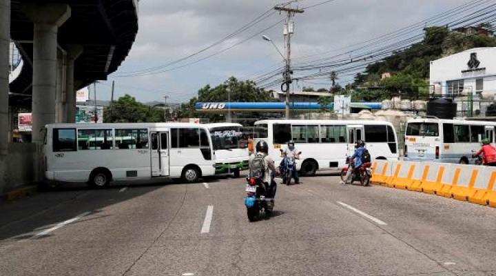 El impacto causado en la economía hondureña por el parao del trasporte oscila entre 600 y 700 millones de lempiras