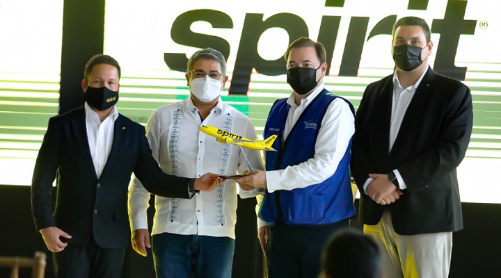 Spirit primera línea aérea que anuncia vuelos regulares desde Boston, Miami y Fort Lauderdale hacia el Aeropuerto de Palmerola