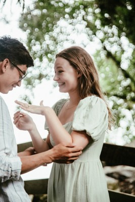 El compromiso matrimonial de Fred y Janae…rodeado de la naturaleza